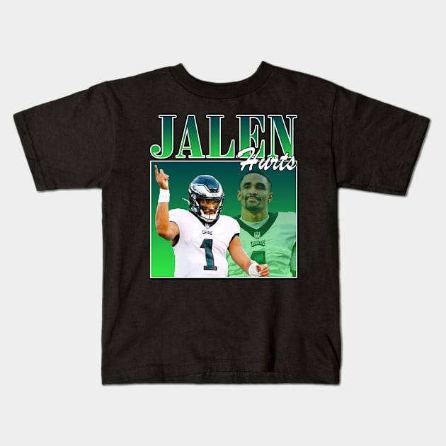 Jalen Hurts Bootleg Tee Vintage Kids T-Shirt by bmbg trian